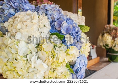 Flower arrangement and Thai wedding ceremony Royalty-Free Stock Photo #2228071521