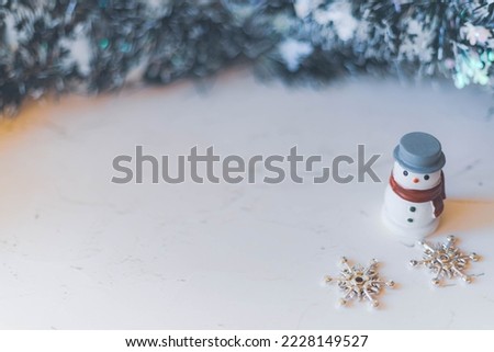 cute snowman and christmas image