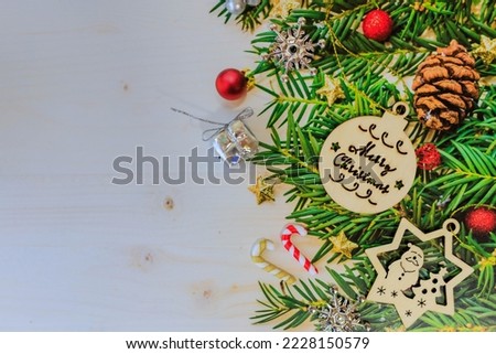 Cute Christmas decoration image background