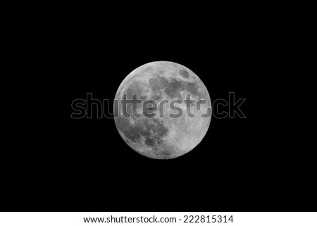 Black and white moon