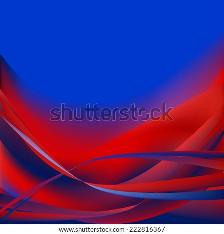 Colorful waves abstract background red and blue purple