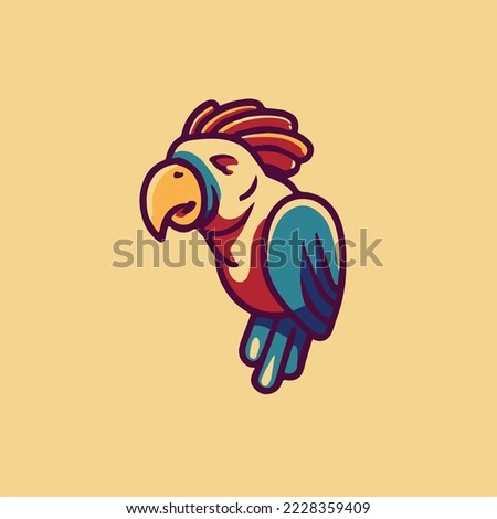 vintage  illustration. icon concept isolated vector. flat cartoon style