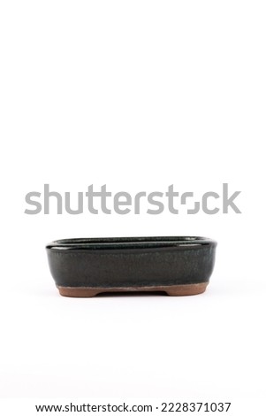 Bonsai pot isolated on white background