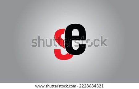 SE, S, E, Letter Logo Design 