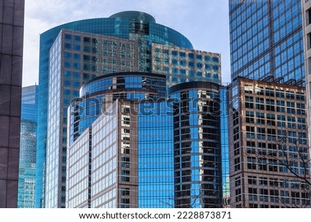 Modern buildings in downtown Minneapolis, Minnesota USA
