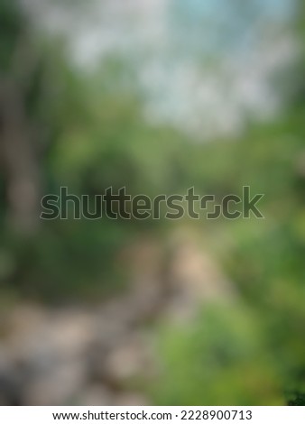 defocused abstract background of a river still surrounded by dense vegetation