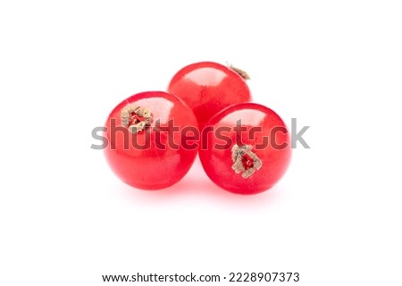 Red Currant on the white background Royalty-Free Stock Photo #2228907373