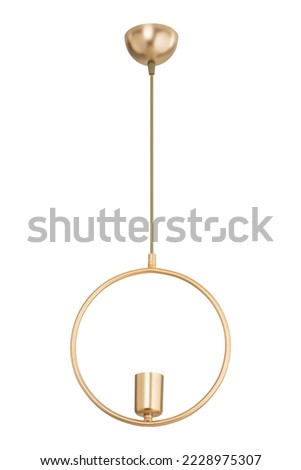 INDOOR LIGHTING designed with gold painted metal body, decorative socket and accessories