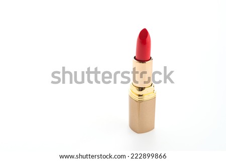 Lipstick isolated on white background
