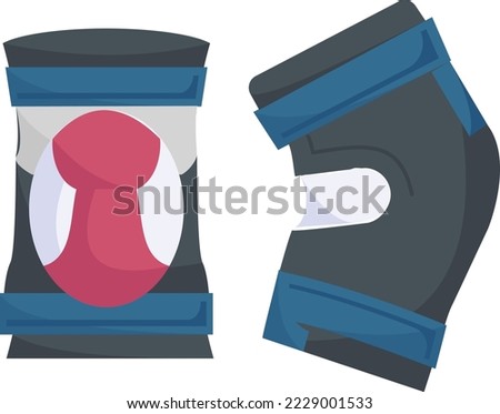 Tactical Knee Pad Elbow Pad Set Concept vector color icon design, Shooting sport symbol, extreme sports Sign, skeet shooting and trapshooting stock illustration