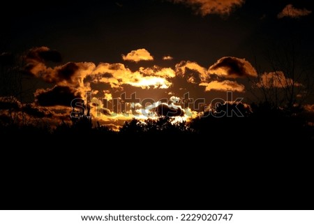 Sky at sunset, background image