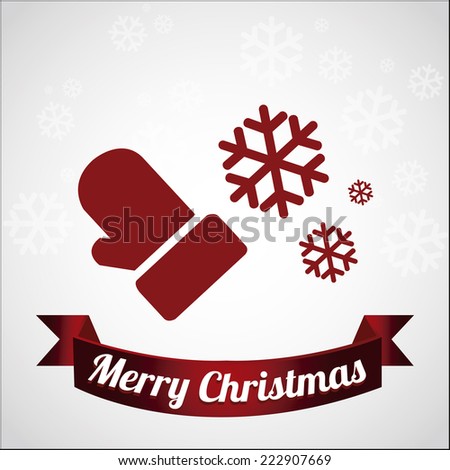 Christmas design over color background