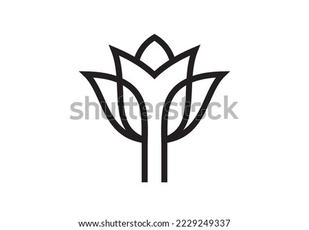 illustration vector graphic of flowers growing in bloom. fit for nutrition products, etc.