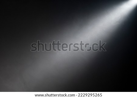 Close up of light beam isolated on black background Royalty-Free Stock Photo #2229295265