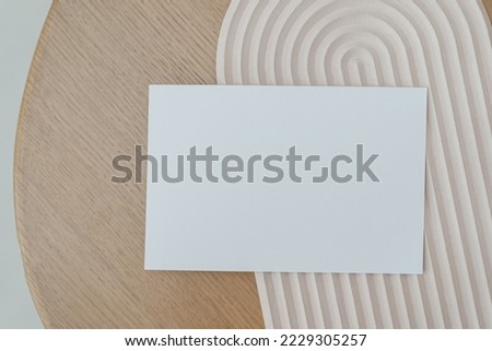 5x7 card mockup. Minimalist business card mock up. Branding design. Paper, wood and cement textures