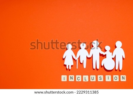 Concept of Diversity, Inclusion and Equality, space for text Royalty-Free Stock Photo #2229311385