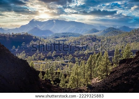 amazing landscape in El Teide national park