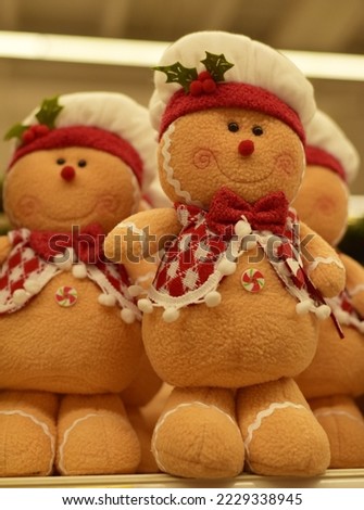 Soft gingerbread toy. New Year
