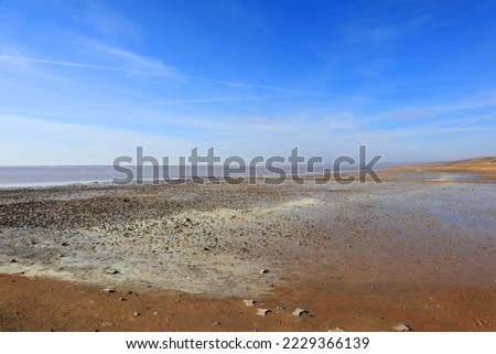 Famous Tuz Lake in sunny day in Turkey