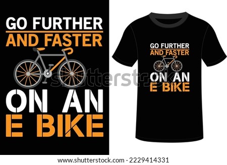BICYCLE T-SHIRT DESIGN, BICYCLE, AND MUG DESIGN, 