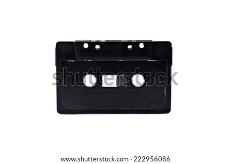 Cassette tape  isolated on white background.