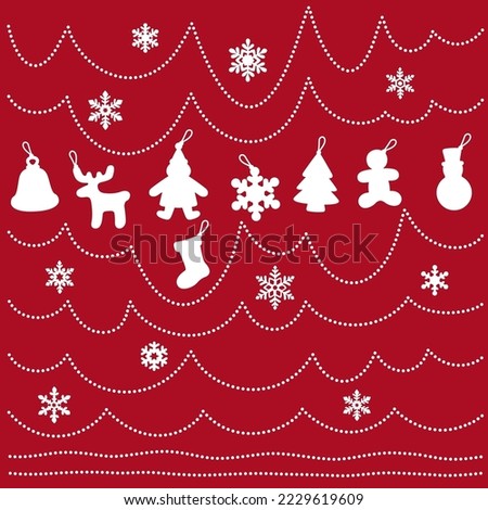 simple and cute christmas decoration material,