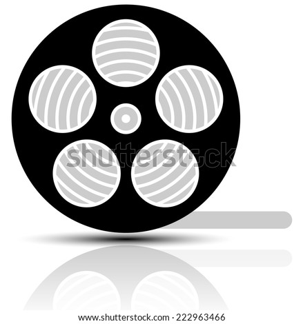 Movie, film reel clip art