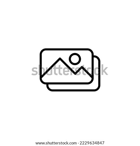 Picture icon vector illustration. photo gallery sign and symbol. image icon