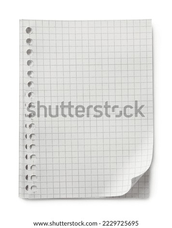 Checkered sheets of paper on white background, top view