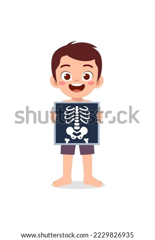 kid body structure for education in school Royalty-Free Stock Photo #2229826935