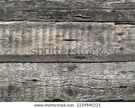 Old cracked wooden background. Ancient photography boards. Weathered.