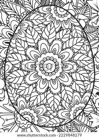 Easter Flower Coloring Pages For Adults.