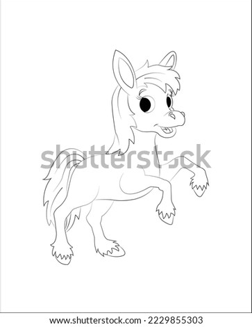 Horse coloring page|coloring book page