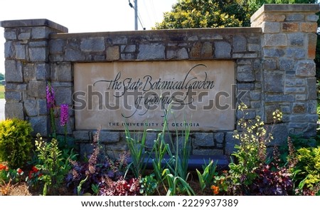 Botanical Garden State Park sign