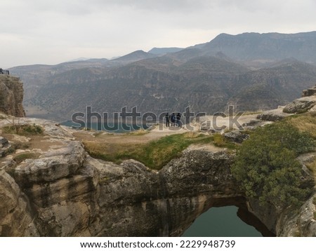Holestone(Deliklitas) Botan National Park Drone Photo, Siirt Turkey