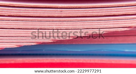Tabs in pink organizer folder