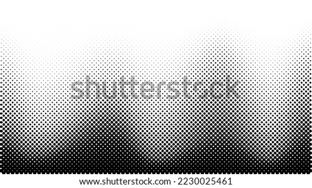 Halftone background. Comic halftone pop art texture. White and black abstract wallpaper. Retro waves vector Royalty-Free Stock Photo #2230025461