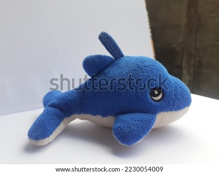 Soft and cuddly stuffed shark keychain