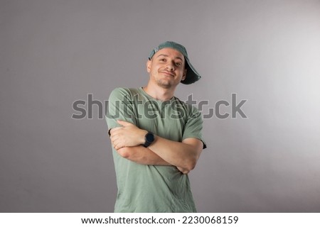 young adult bald man attractive