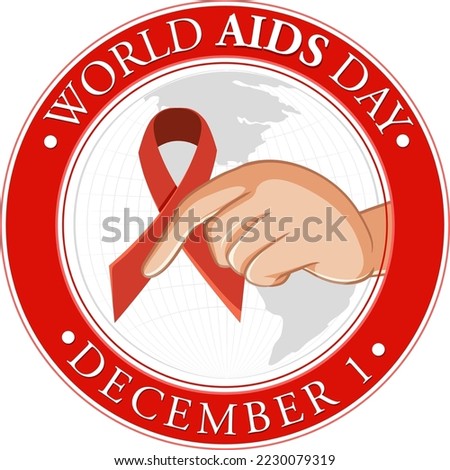 World AIDS Day Poster Design illustration