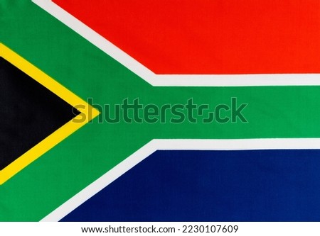 Background of South Africa flag. Royalty-Free Stock Photo #2230107609