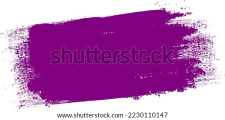 Purple brush stroke isolated on background. Paint brush stroke vector for ink paint, grunge design element, dirt banner, watercolor design, dirty texture. Trendy brush stroke, vector illustration Royalty-Free Stock Photo #2230110147