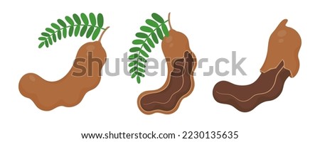 Sweet tamarind. A healthy fruit that is high in fiber. Help the digestive system for vegetarians Royalty-Free Stock Photo #2230135635