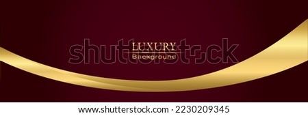 Premium background design maroon and gold colour. Royalty-Free Stock Photo #2230209345