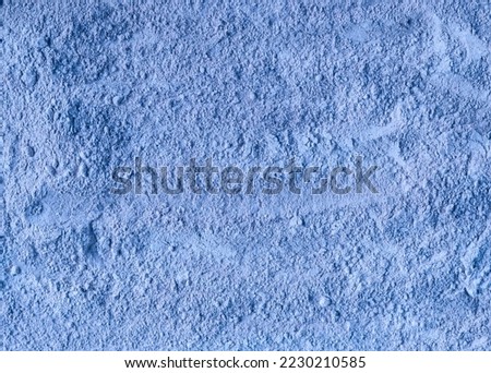 Light blue bentonite facial clay powder (alginate modeling mask, eye shadow, body wrap) texture close up, selective focus. Abstract background.  Royalty-Free Stock Photo #2230210585