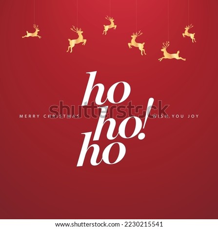 Merry Christmas ho ho ho! Happy New Year Royalty-Free Stock Photo #2230215541