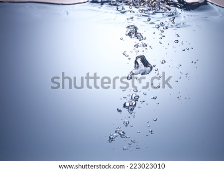 Water with bubbles 
