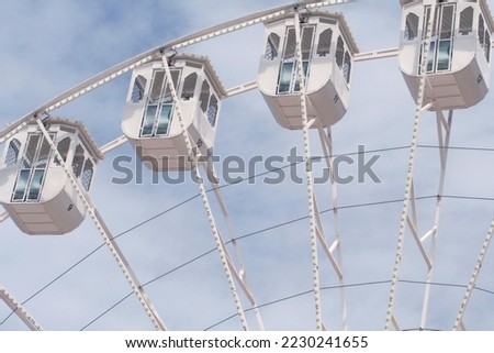 Recreacional Ferris Wheel in the port of Cadiz
