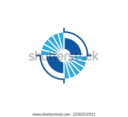 MRI diagnostic logo. Medical procedure CT scan symbol. Computerized tomography scanner. Magnetic resonance imaging machine. Vector logo design template Royalty-Free Stock Photo #2230252921