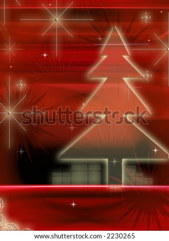 Computer designed christmas background